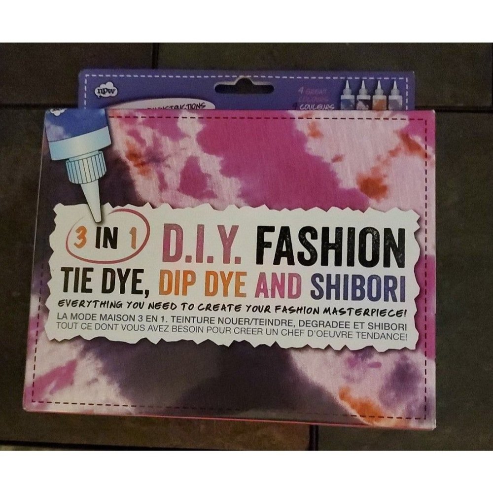 3 in 1 DIY‎ Fashion Kit - Tie Dye, Dip Dye & Shibori